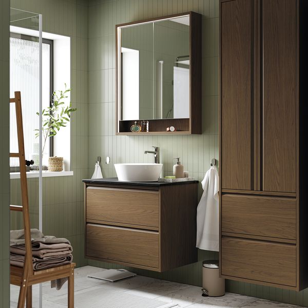 Шкаф с ящиками, раковина, смеситель IKEA KATTEVIK КАТТЕВИК, ÄNGSJÖN 195.214.15 - фото 3