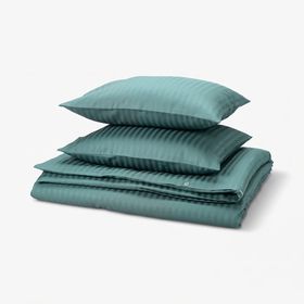 NATTJASMIN Пододеяльник и 2 наволочки - сине-зеленый 200x200/50x60 см