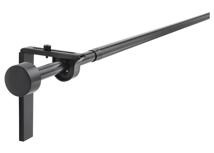 Гардинный карниз/комбинация, черный 210-385 см IKEA RÄCKA РЭККА 693.261.95