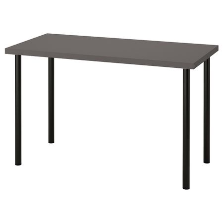Письменный стол, темно-серый/черный 120x60 см IKEA LAGKAPTEN ЛАГКАПТЕН / ADILS АДИЛЬС 094.164.53
