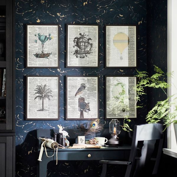 Постер, Путешествия 30x40 см IKEA БИЛЬД 404.657.52 - схема-чертеж с размерами