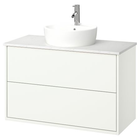 Шкаф с ящиками, раковина, смеситель IKEA HAVBÄCK, TÖRNVIKEN ТОРНВИКЕН 195.215.71
