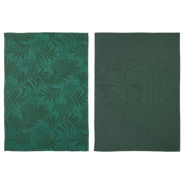 Полотенце кухонное ВИЛДКАПРИФОЛ, зеленый лист (50x70 см) - фото 2