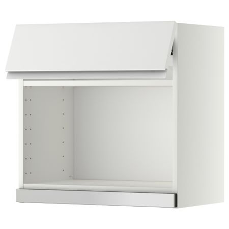 Навесной шкаф для СВЧ-печи МЕТОД, белый, Нодста белый