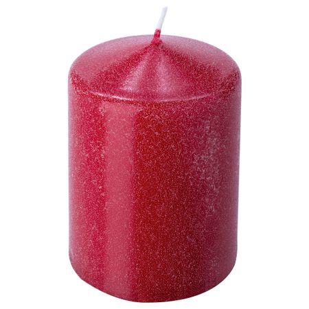 Неароматическая свеча формовая ВИНТЕР 2017, красный (10 см)