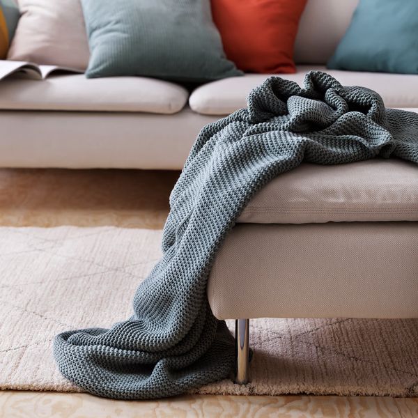 TVERSTED Ковер, короткий ворс - бежевый 133x195 см - фото 4