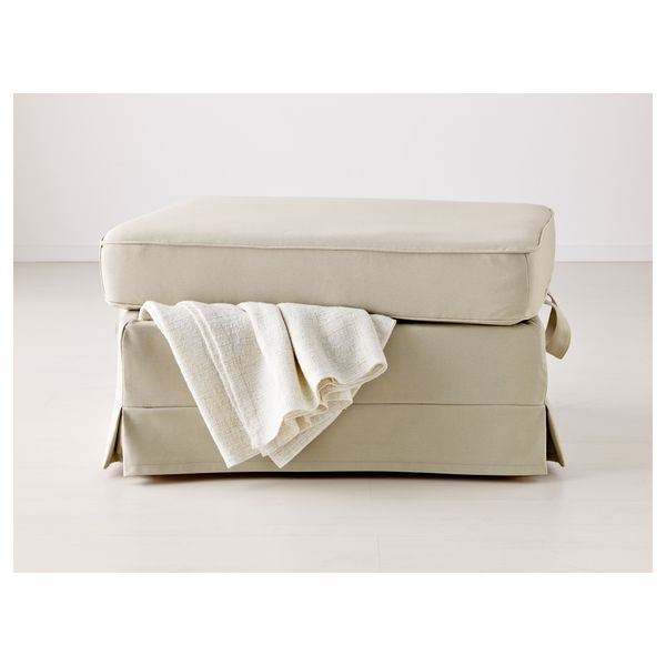 Табурет для ног ЭКТОРП, Тигельшо бежевый - фото 2