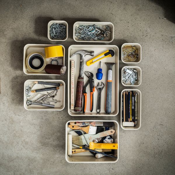 Органайзер, пластик/бежевый 10x20x5 см IKEA NOJIG НОЙИГ 504.680.81 - фото 8