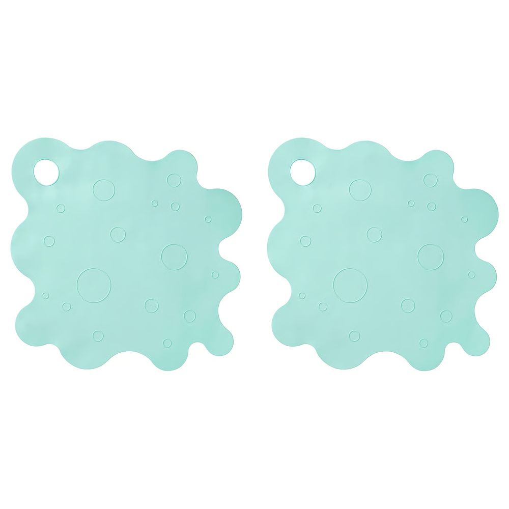 TRAMPSJÖN ТРАМПШЁН Коврик в ванну - светлая бирюза 43x43 см - фото 1