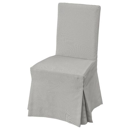 Стул с длинным чехлом, коричневый/Оррста светло-серый IKEA ХЕНРИКСДАЛЬ 592.177.81