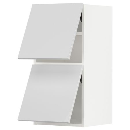 Навесной горизонтальный шкаф/2двери, белый/Рингульт белый 40x80 см IKEA METOD МЕТОД 693.938.30