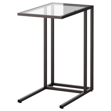 Подставка для/ноутбука, черно-коричневый/стекло 35x65 см IKEA VITTSJÖ ВИТШЁ 903.836.50
