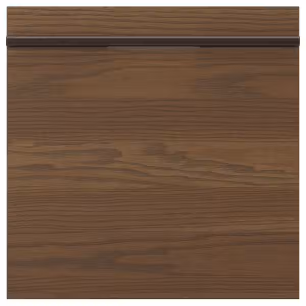 STENSTA СТЕНСТА Фронтальная панель ящика - темно-коричневый ясеневый шпон 40x40 см - фото 1