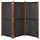 Садовая ширма СЛЭТТО, черный, коричневая морилка (211x170 см)