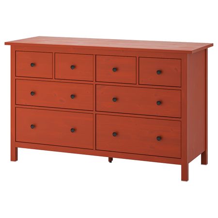 Комод с 8 ящиками, красно-коричневый 160x96 см IKEA ХЕМНЭС 503.684.30