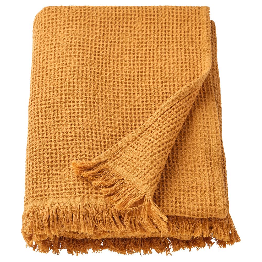 Простыня банная, 100x150 см, темно-желтый IKEA VALLASÅN ВАЛЛАСОН 005.022.33 - фото 1