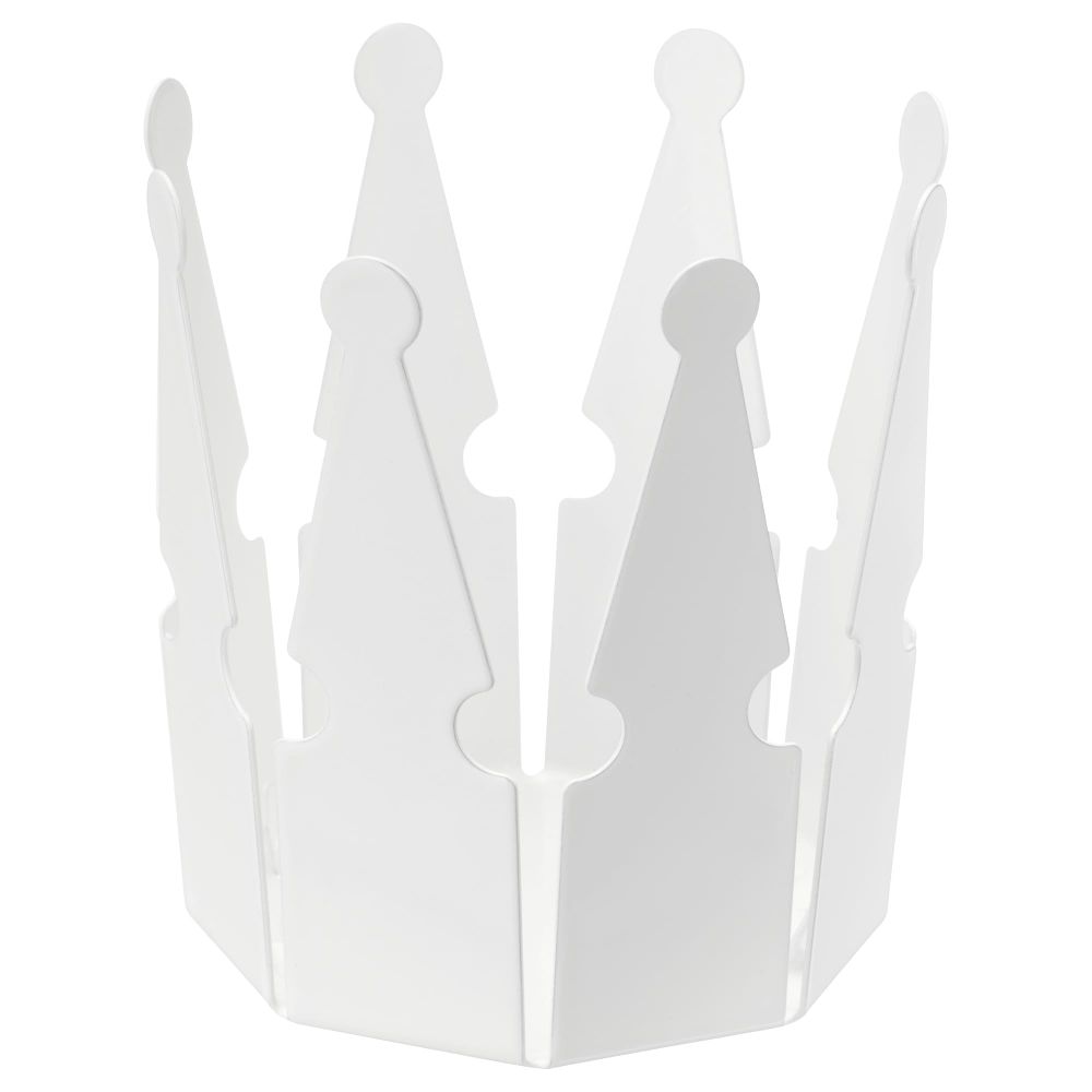 Подсвечник для греющей свечи ВИНТЕР 2018, корона, белый (6 см) - схема-чертеж с размерами