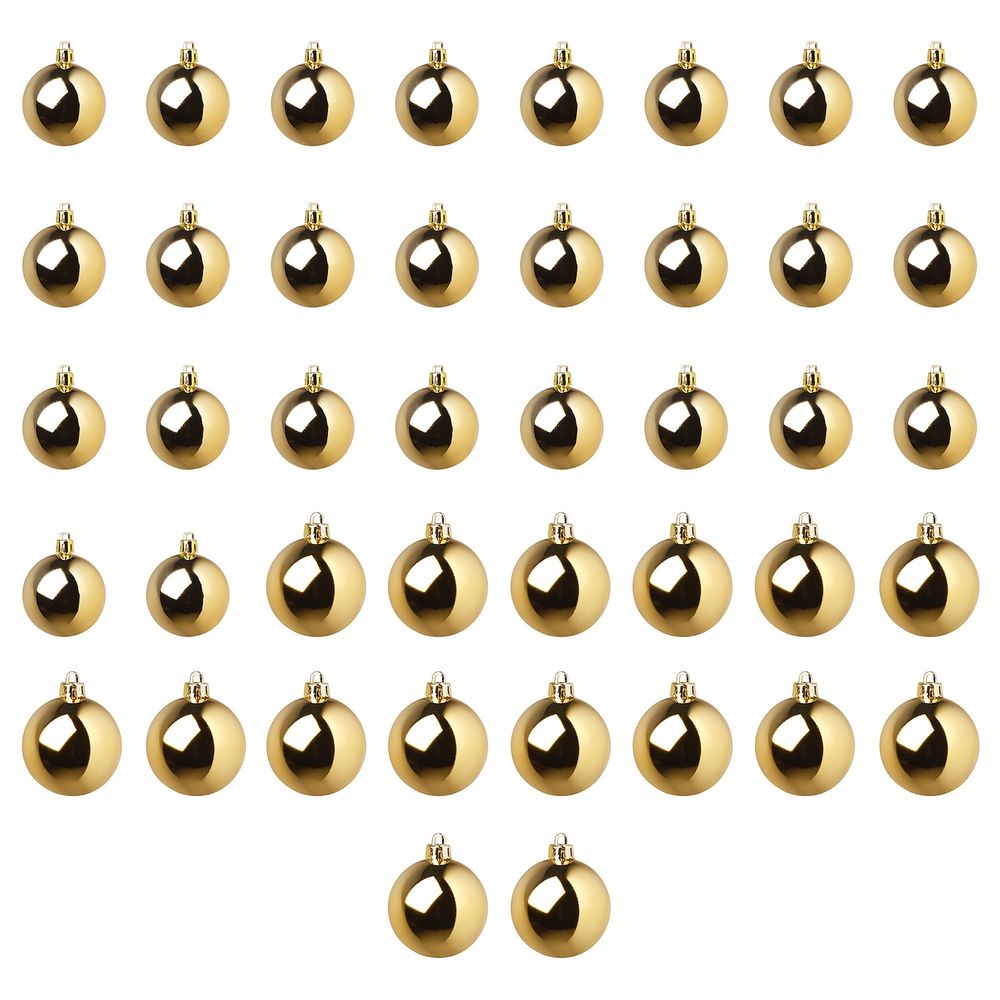 Украшение «шар», набор 42 шт., золотой IKEA ВИНТЕРФЕСТ 504.308.04 - фото 1
