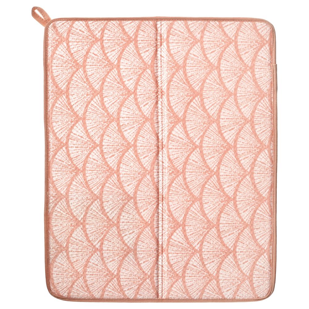 Коврик для сушки посуды, розовый/с рисунком 44x36 см IKEA NYSKÖLJD НЮХОЛИД 604.881.68 - фото 1