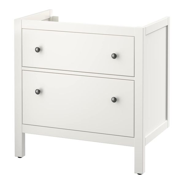 Шкаф для раковины с 2 ящ, белый 80x47x83 см IKEA HEMNES ХЕМНЭС 103.690.21 - фото 1
