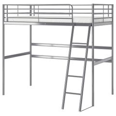 Каркас кровати-чердака, серебристый 90x200 см IKEA SVÄRTA СВЭРТА 103.668.24