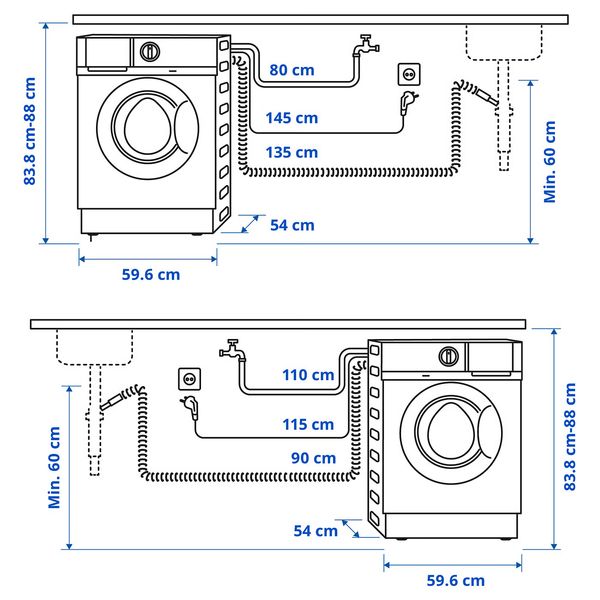 IKEA, дополнительный ракурс - схема-чертеж с размерами