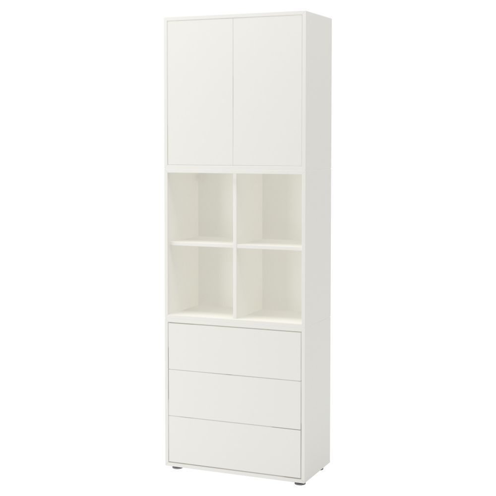 Комбинация шкафов с ножками, 70x35x212 см, белый IKEA EKET ЭКЕТ 892.865.08 - фото 1