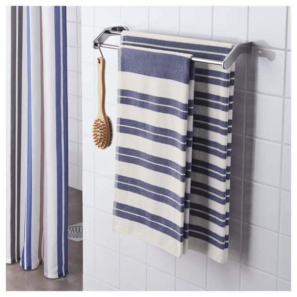 Банное полотенце КЭЛВШЁН, белый, синий (70x140 см) - фото 2