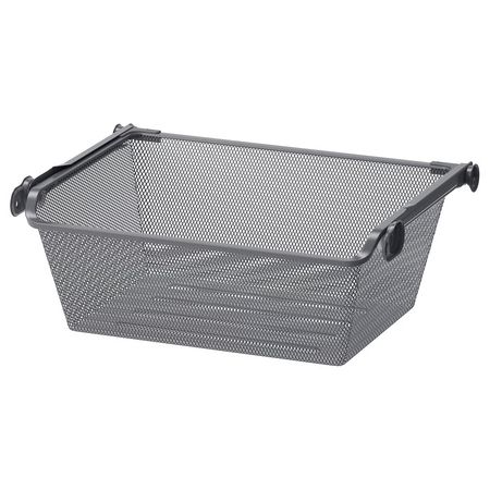 KOMPLEMENT Сетчатая корзина с направляющими - темно-серый 50x35 см