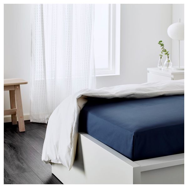 Простыня УЛЛЬВИДЕ, темно-синий (150x260 см) - схема-чертеж с размерами