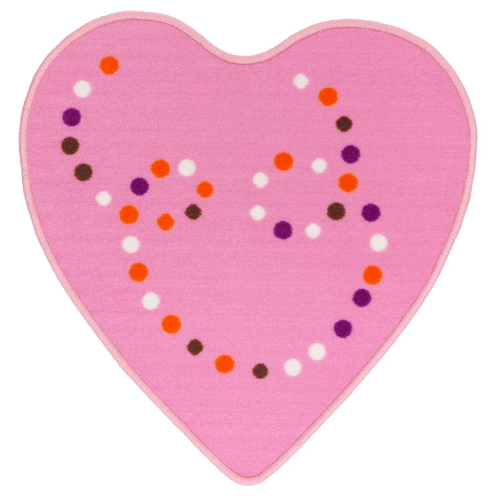 Ковер, короткий ворс ЕРТЛИГ, розовый (67x64 см) - фото 1