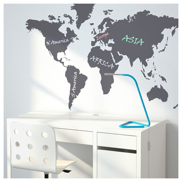 Декоративные наклейки КЛЭТТА, карта мира (60x103 см) - фото 4