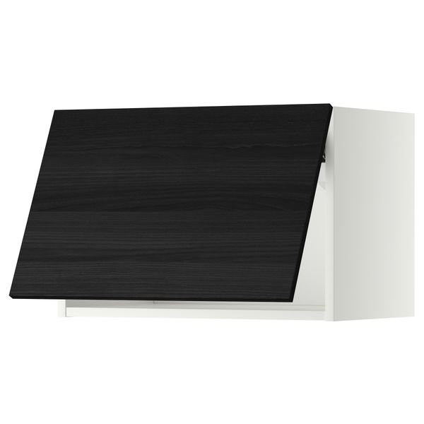 Горизонтальный навесной шкаф МЕТОД, белый, Тингсрид черный - схема-чертеж с размерами