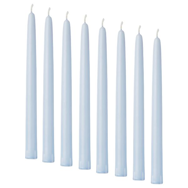 Неароматическая свеча, голубой 25 см IKEA КЛОКХЕТ 904.525.25 - фото 1