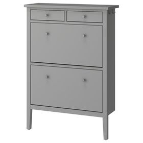 GULLABERG Галошница с 2 отделениями - серый 88x30x122 см