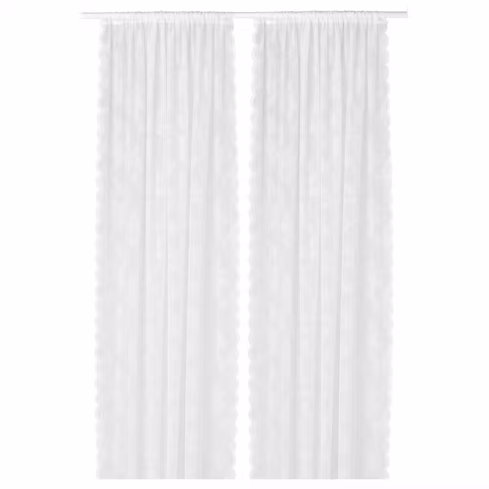ALVINE SPETS Гардины, 2 шт. - белый с оттенком 145x300 см - фото 1