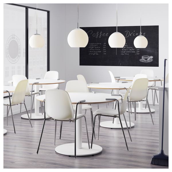 Легкое кресло ЛЕЙФ-АРНЕ, белый, Дитмар хромированный - фото 5