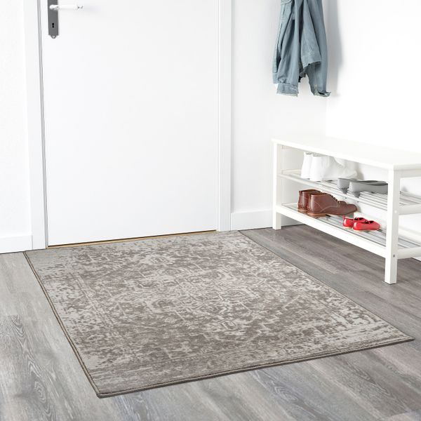 Ковер, короткий ворс, с рисунком/серый 80x125 см IKEA GERLEV ГЕРЛЕВ 104.897.83 - фото 2