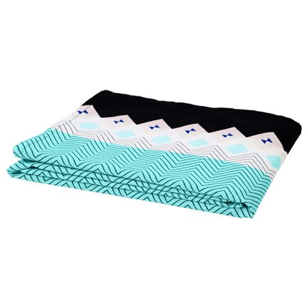 Скатерть СОММАР 2018, бирюзовый, с рисунком (145x240 см)