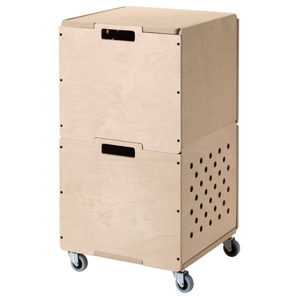 Модуль для хранения, на колесиках, 38x71 см IKEA ОМБЮТЕ 204.466.32 - фото 1