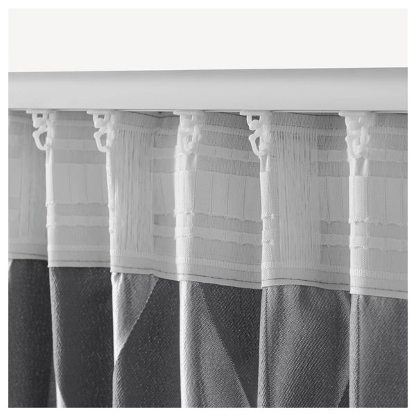 Гардины, 1 пара МУРРУТА, серый (145x300 см) - фото 4