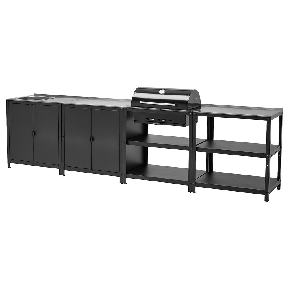 Кухонная мойка/угольн гриль,д/улицы, нержавеющая сталь 344x61 см IKEA GRILLSKÄR ГРИЛЛЬСКЭР 794.004.01 - фото 1