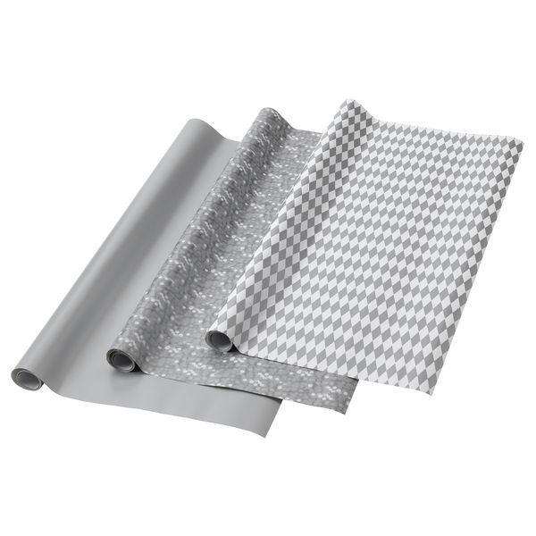 Рулон оберточной бумаги ВИНТЕР 2018, серебристый (3x0.7 м 3 шт) - фото 1