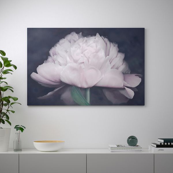 Картина с рамой, Цветок, цвет алюминия 118x78 см IKEA БЬЁРКСТА 092.984.02 - фото 3