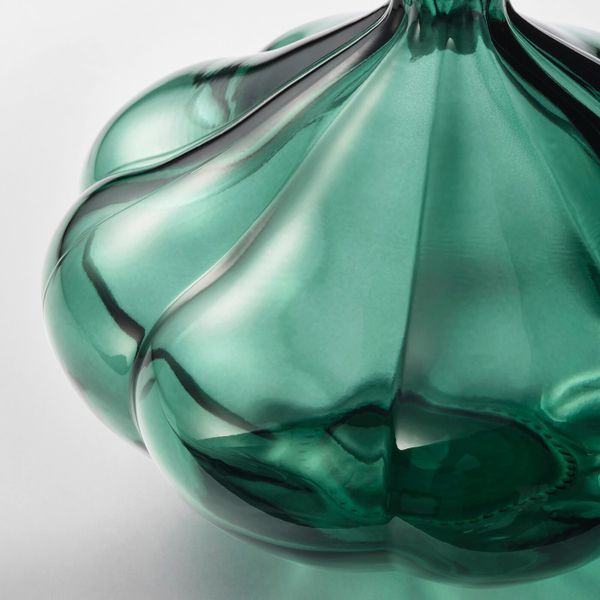 Ваза, темно-зеленый 11 см IKEA ВАНЛИГЕН 204.518.45 - схема-чертеж с размерами