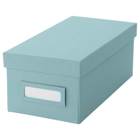 Коробка с крышкой ТЬЕНА, голубой (13x26x10 см)