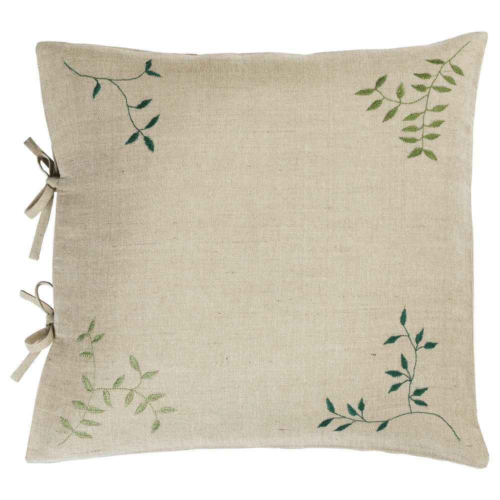 Чехол на подушку, бежевый ручная работа 65x65 см IKEA БОТАНИСК 404.665.20 - фото 1