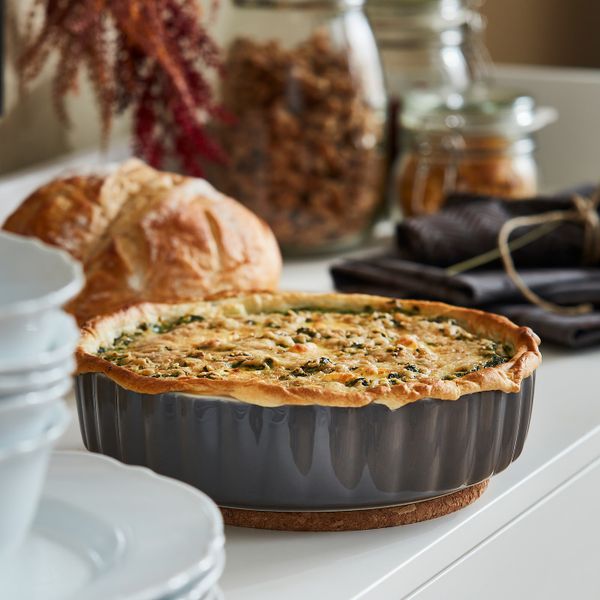 Форма для открытого пирога, серый 24 см IKEA HÖSTKVÄLL ХЁСТКВЭЛЛ 504.975.35 - схема-чертеж с размерами