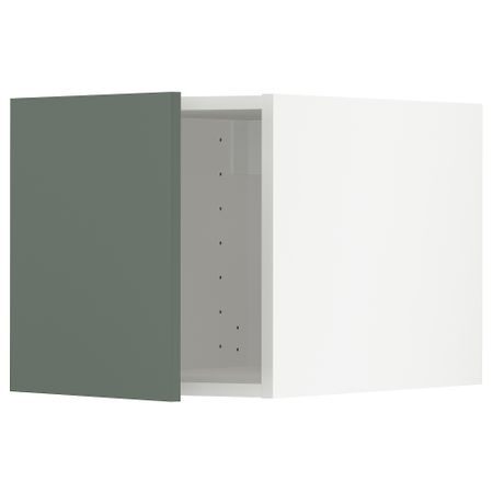 Верхний шкаф, белый, Bodarp серо-зеленый, 40x40 см IKEA METOD МЕТОД 794.700.45