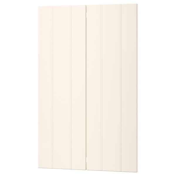 Дверца для напольного углового шкафа, 2 штуки ХИТАРП, белый с оттенком (25x80 см) - фото 1